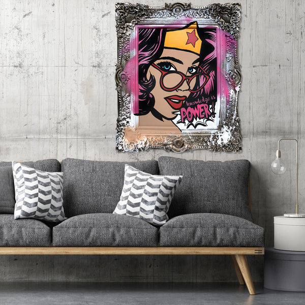 'Knowledge Is POWER' - Original Painted Artwork